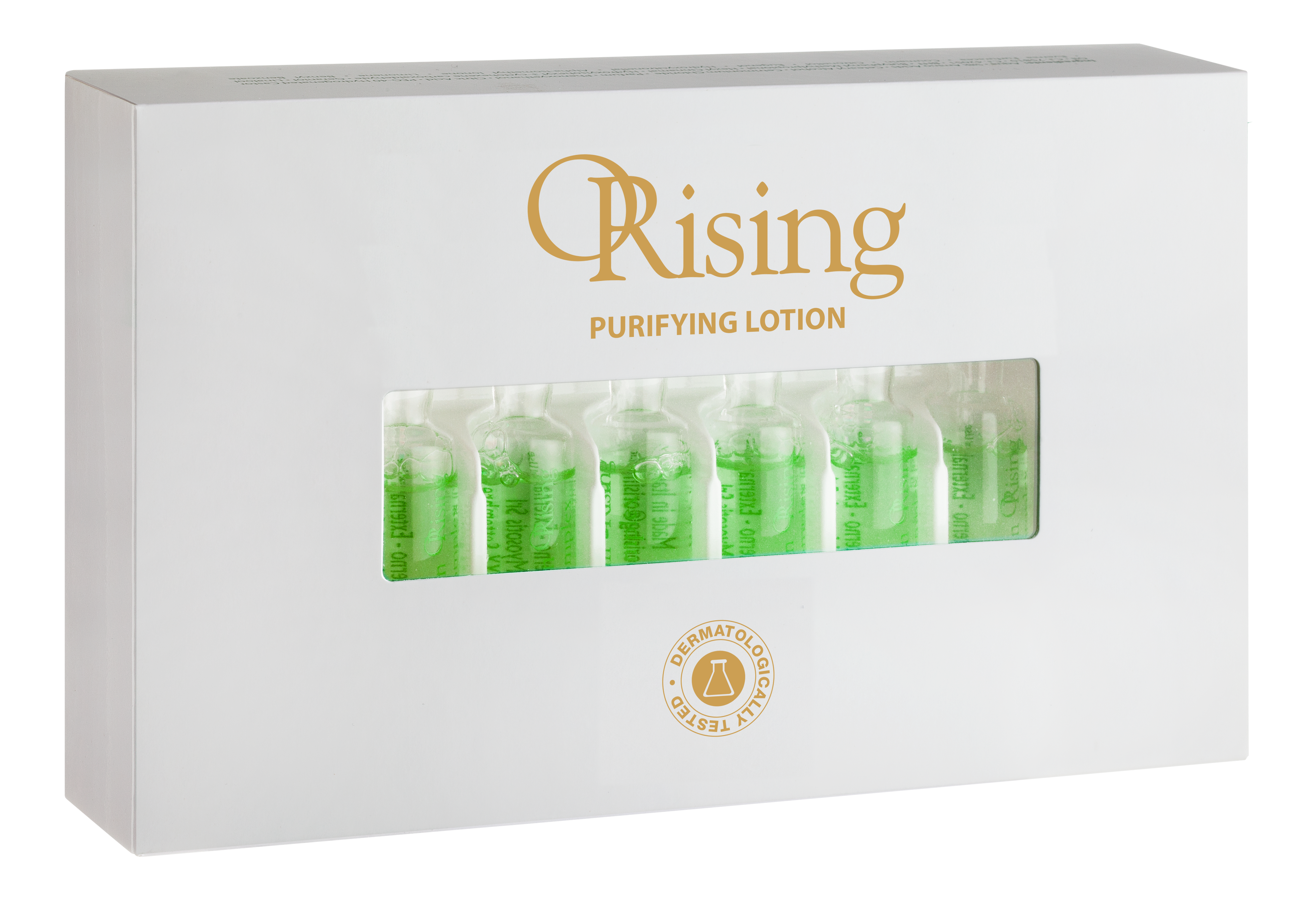 Orising Purifying Hair Lotion in ampuls with white clay